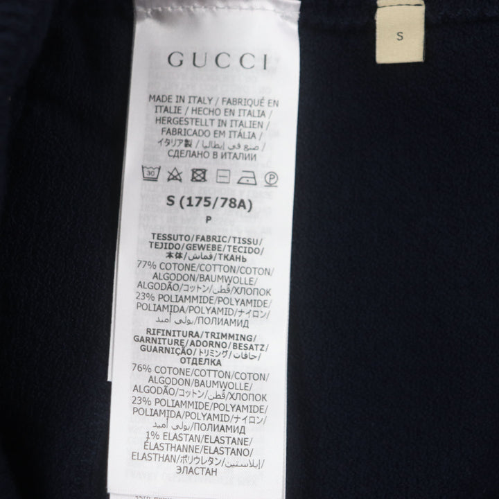Excellent GUCCI Shorts GG cotton jacquard knit shorts Brown navy cotton mens S