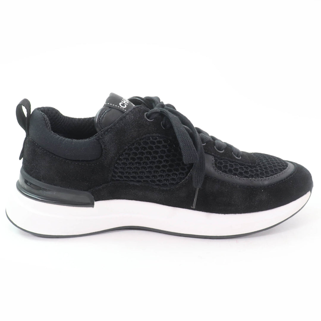 CHANEL Low cut sneakers COCO Mark COCO Button black Women 36 22P G38800