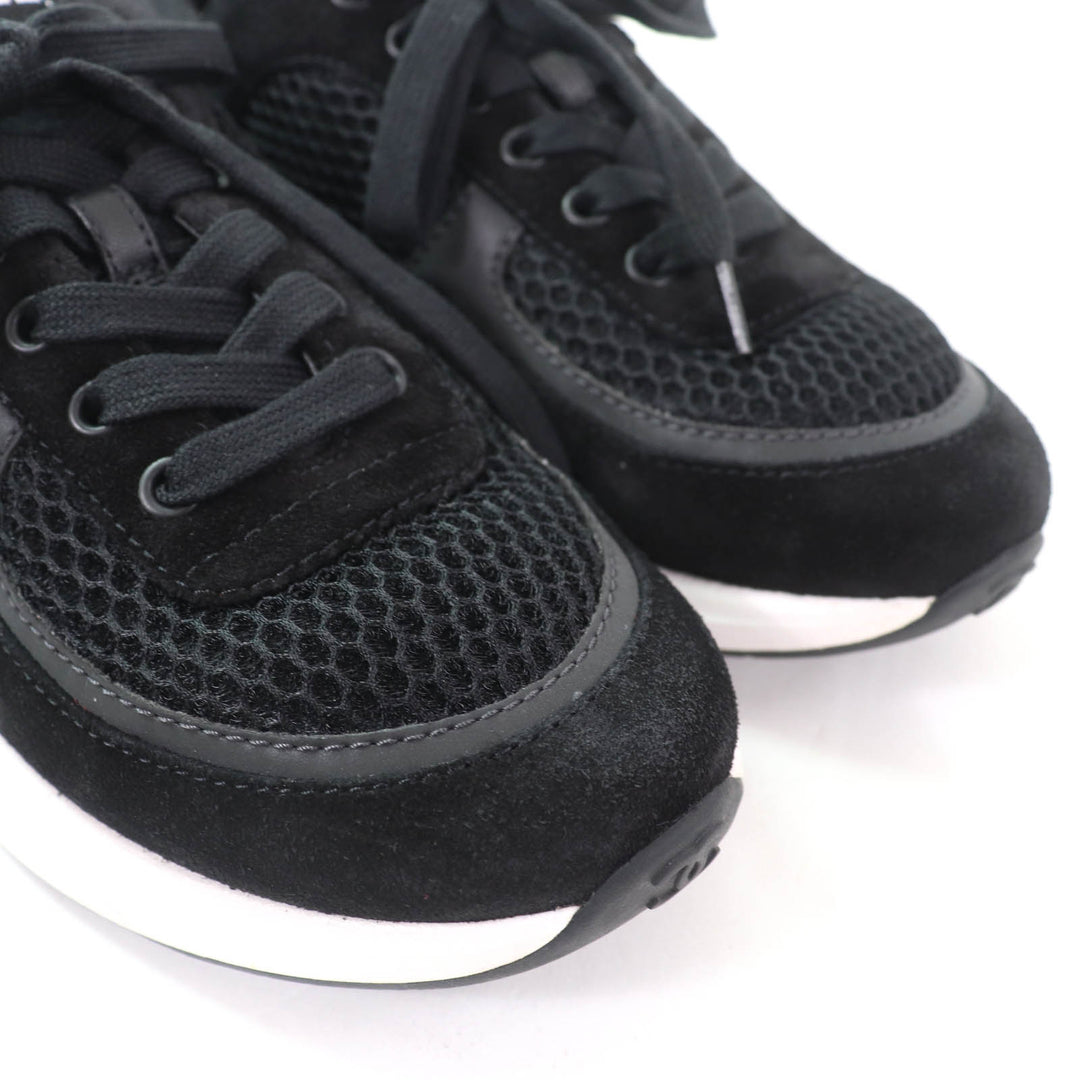 CHANEL Low cut sneakers COCO Mark COCO Button black Women 36 22P G38800