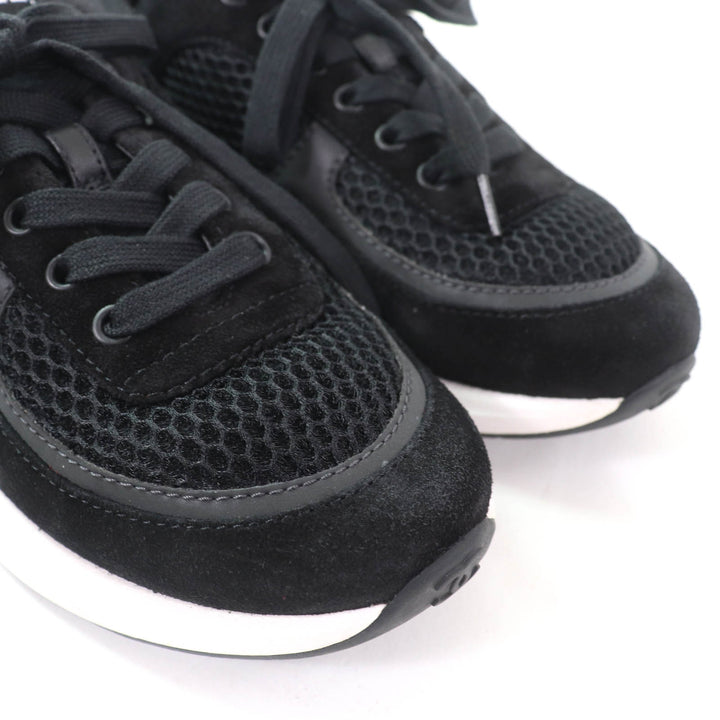 CHANEL Low cut sneakers COCO Mark COCO Button black Women 36 22P G38800