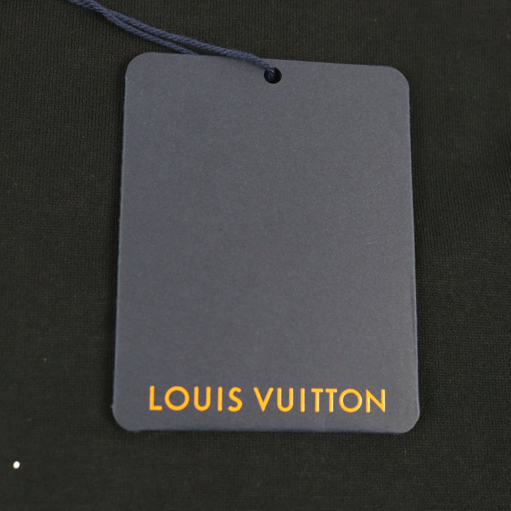 Pristine LOUIS VUITTON Short sleeve T-shirt Black White cotton mens S HOY10W