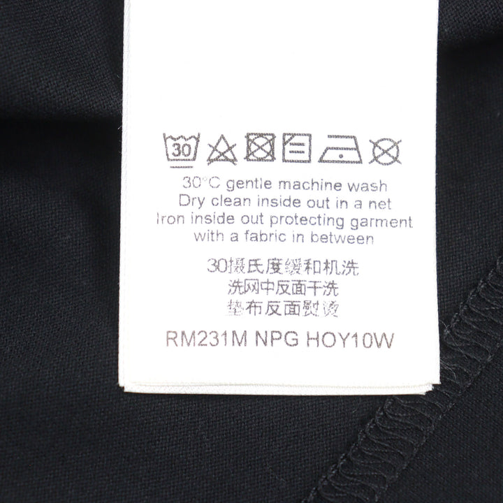 Pristine LOUIS VUITTON Short sleeve T-shirt Black White cotton mens S HOY10W