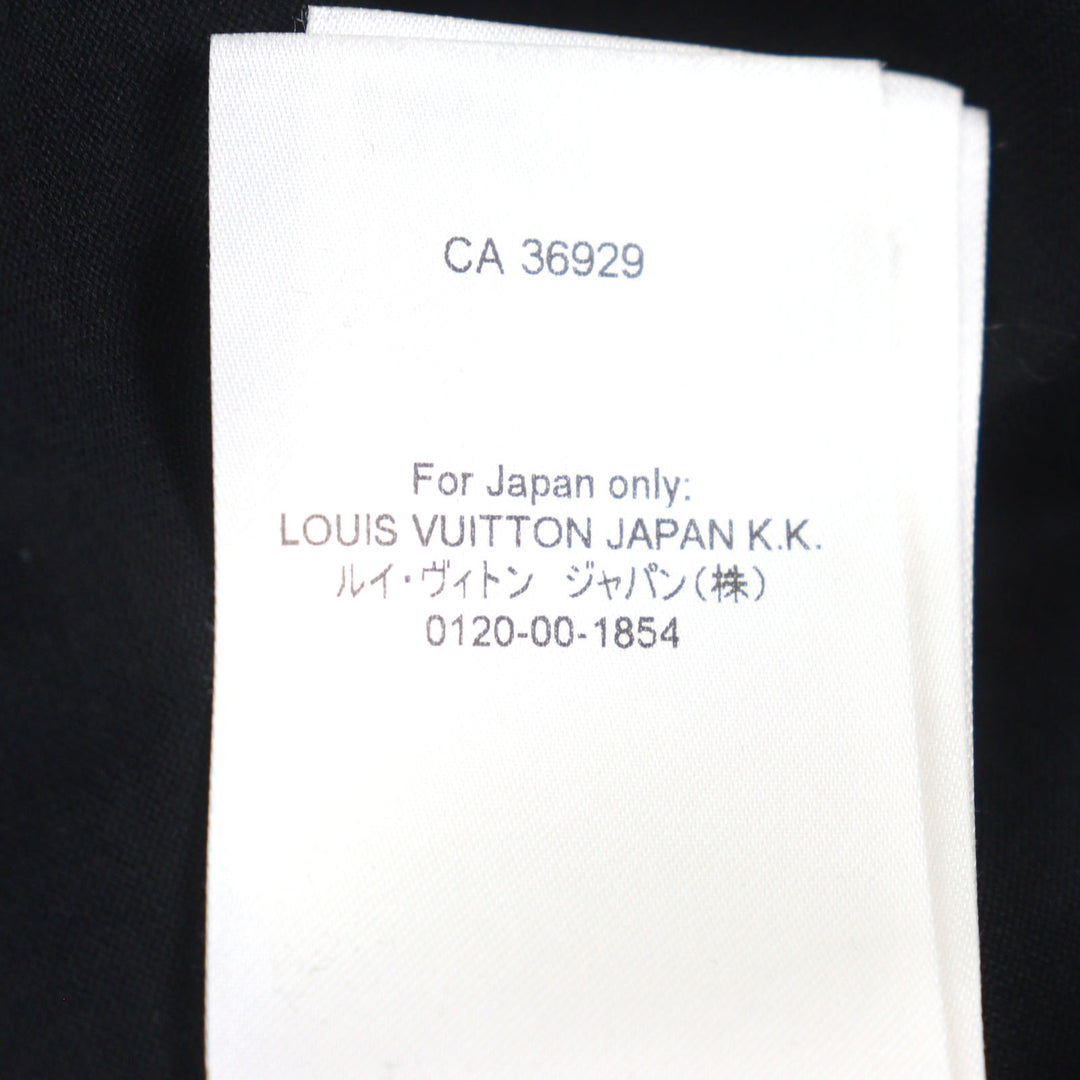 Pristine LOUIS VUITTON Short sleeve T-shirt Black White cotton mens S HOY10W
