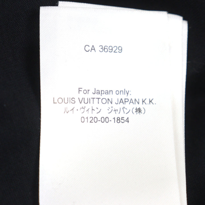 Pristine LOUIS VUITTON Short sleeve T-shirt Black White cotton mens S HOY10W