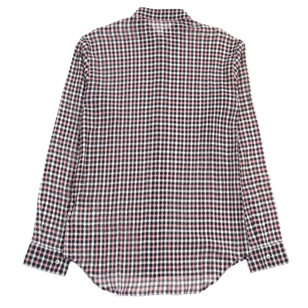 Excellent DIOR Long sleeve shirt pink black white cotton mens 38 293C516A5571