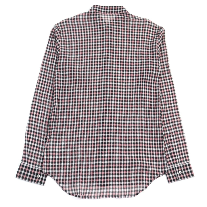 Excellent DIOR Long sleeve shirt pink black white cotton mens 38 293C516A5571