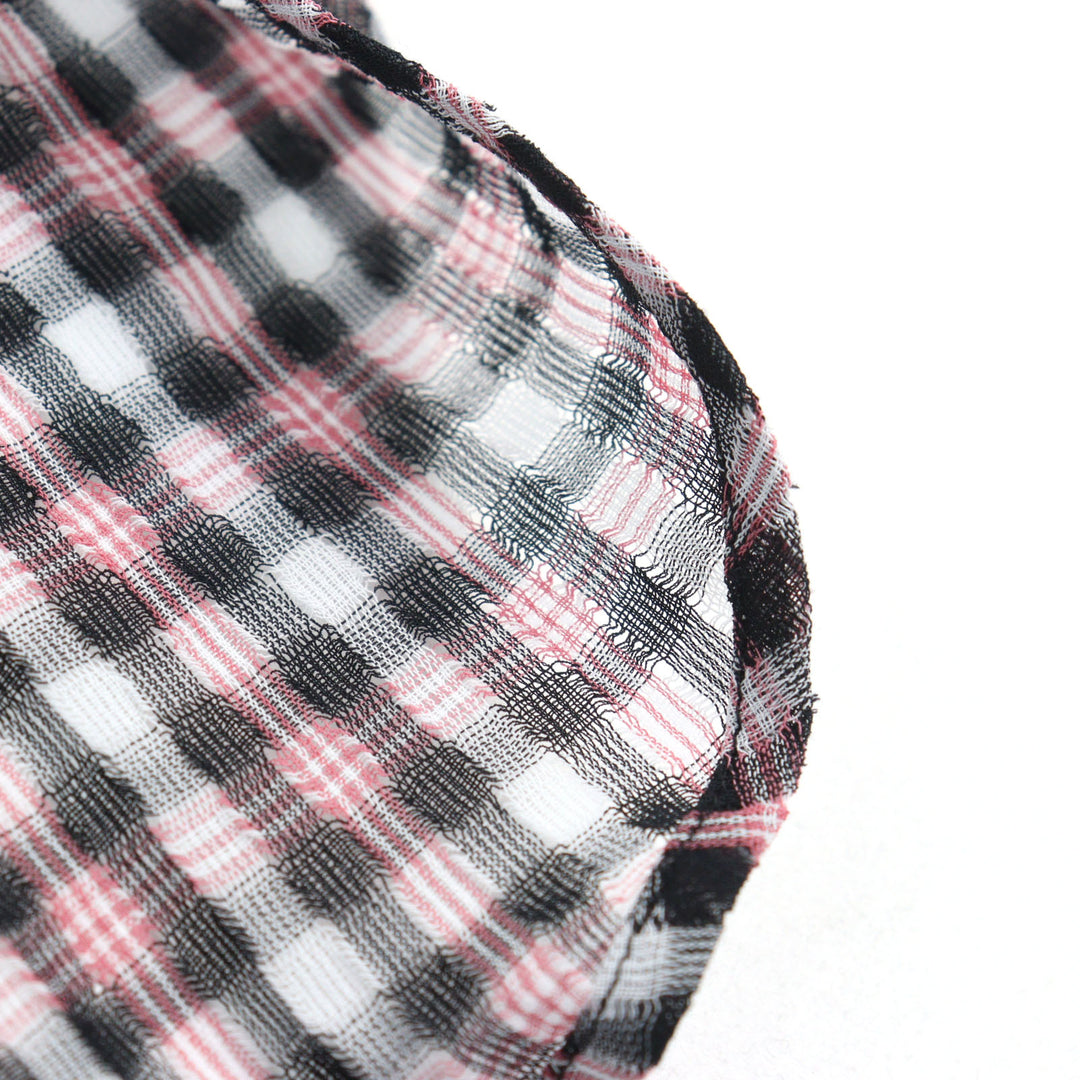 Excellent DIOR Long sleeve shirt pink black white cotton mens 38 293C516A5571