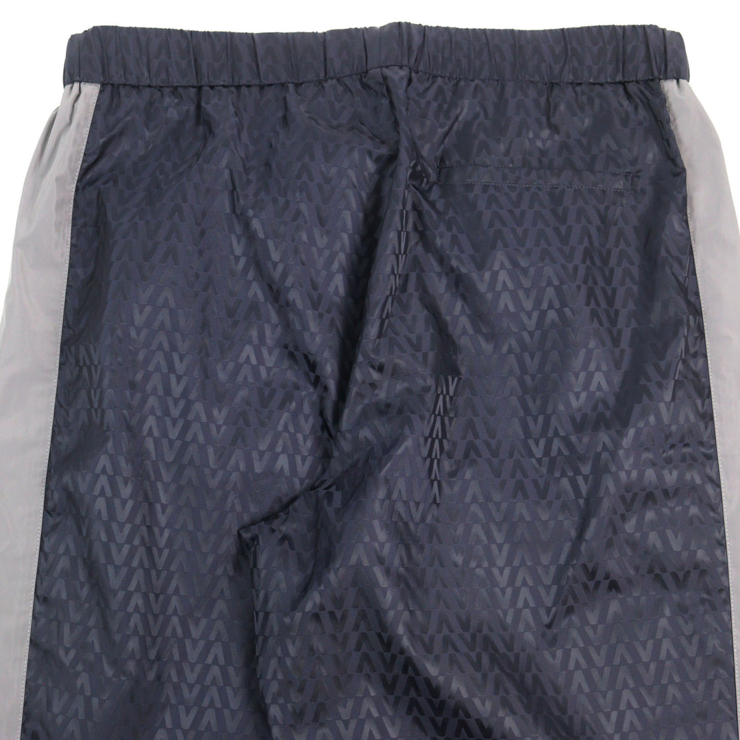 Excellent VALENTINO Pants Navy Gray Blue Nylon mens 48 WV3RBA337GQ