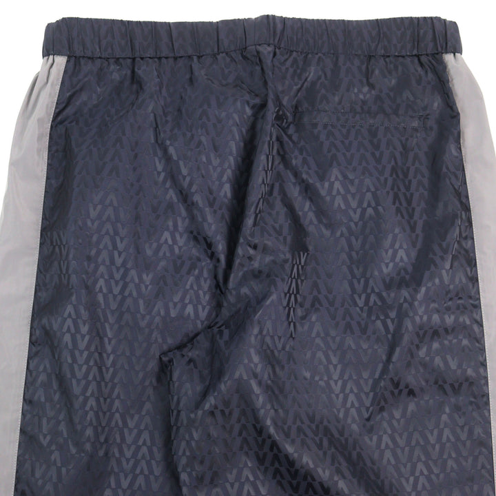 Excellent VALENTINO Pants Navy Gray Blue Nylon mens 48 WV3RBA337GQ