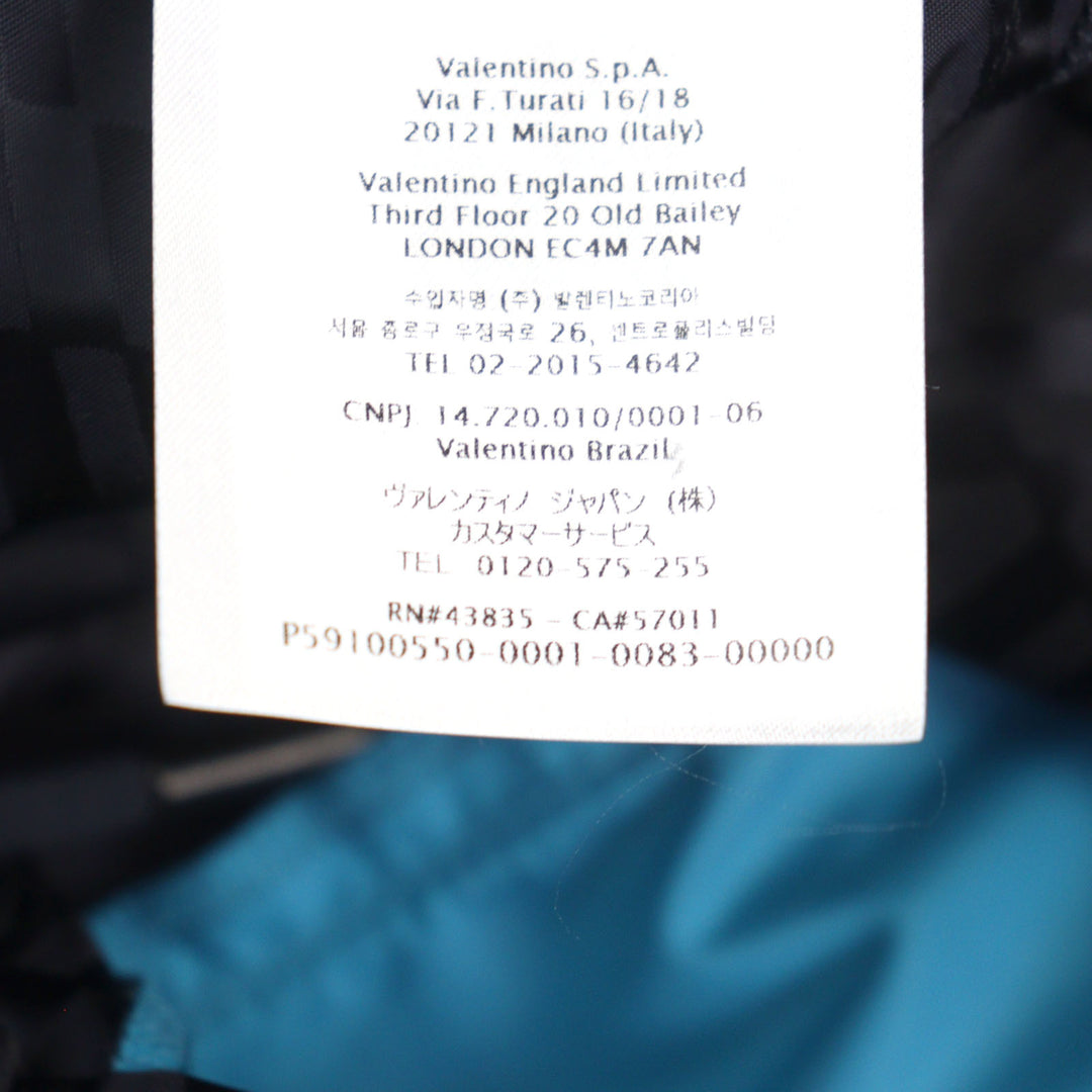 Excellent VALENTINO Pants Navy Gray Blue Nylon mens 48 WV3RBA337GQ