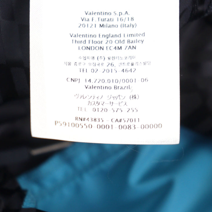 Excellent VALENTINO Pants Navy Gray Blue Nylon mens 48 WV3RBA337GQ