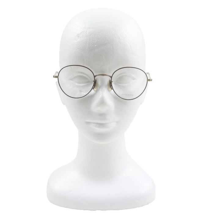 Pristine OLIVER PEOPLES Glasses Lafferty AG Antique Gold Clear Brown mens