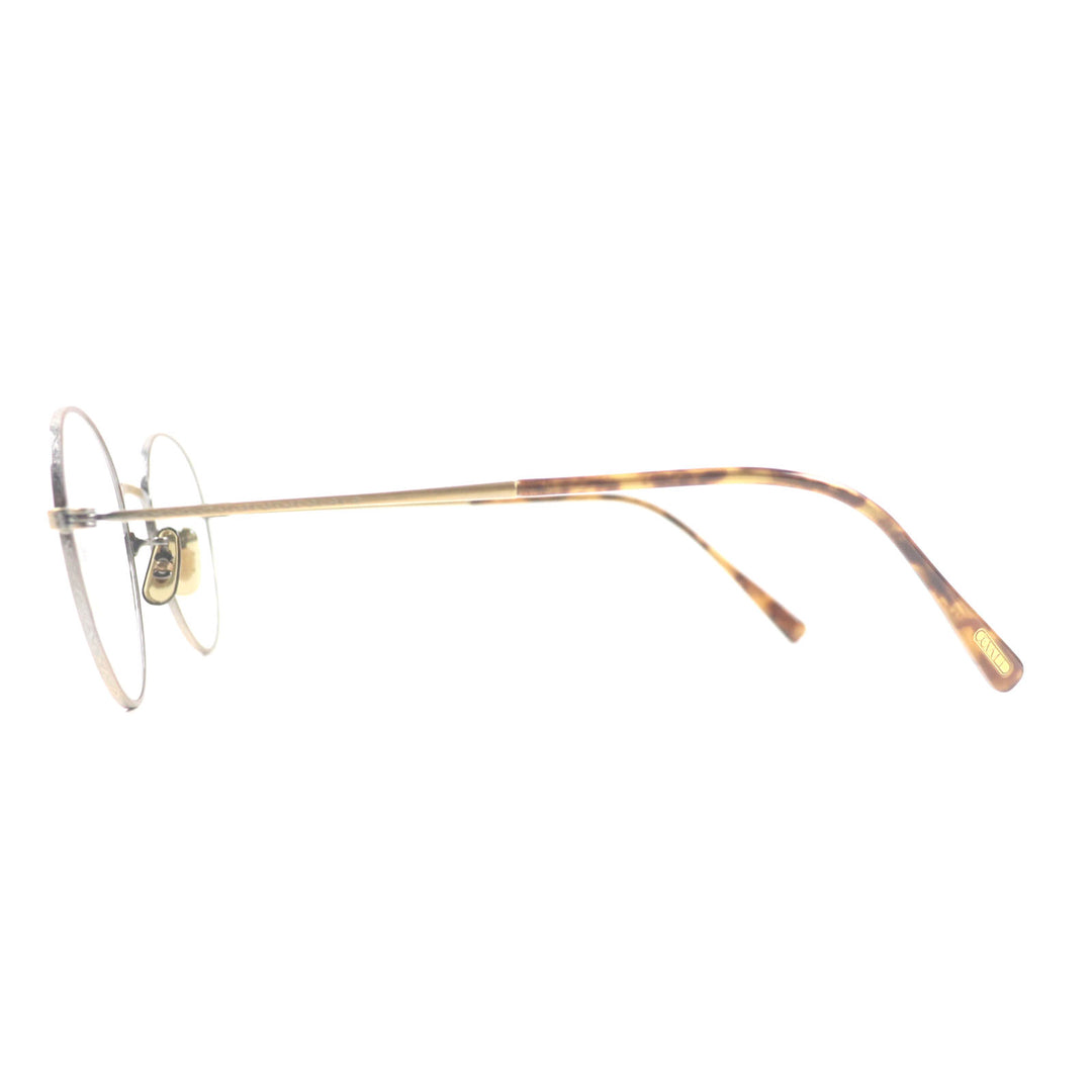 Pristine OLIVER PEOPLES Glasses Lafferty AG Antique Gold Clear Brown mens
