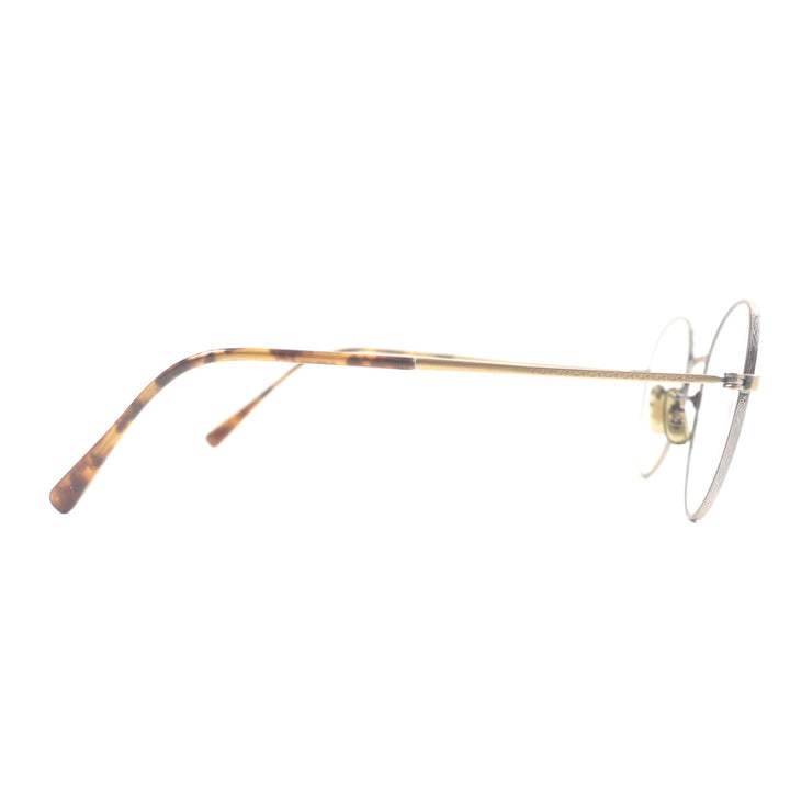 Pristine OLIVER PEOPLES Glasses Lafferty AG Antique Gold Clear Brown mens