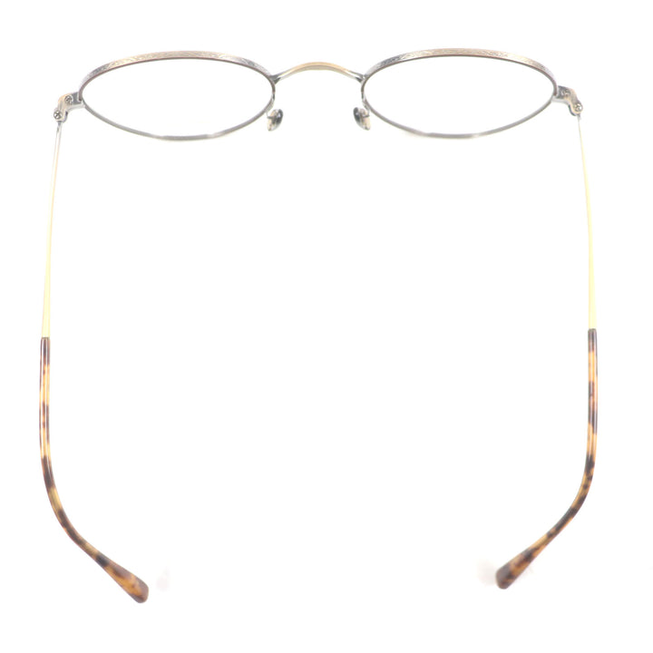 Pristine OLIVER PEOPLES Glasses Lafferty AG Antique Gold Clear Brown mens