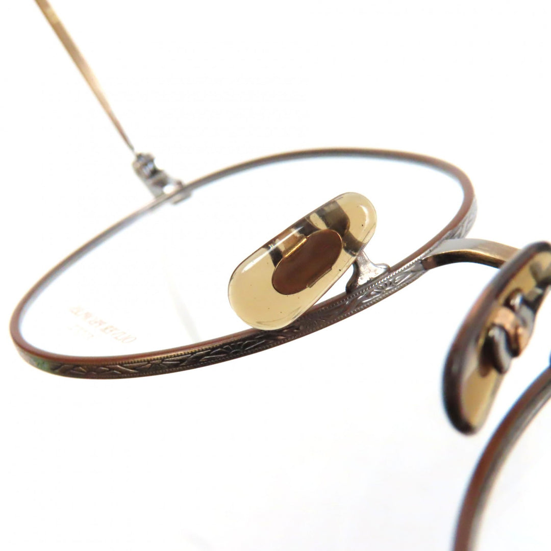 Pristine OLIVER PEOPLES Glasses Lafferty AG Antique Gold Clear Brown mens
