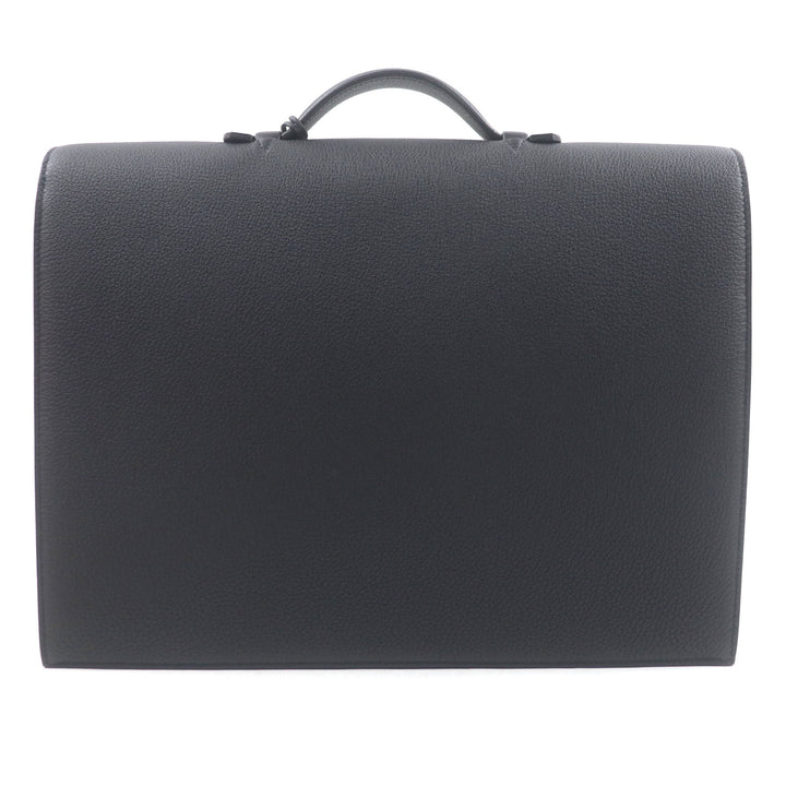 Pristine HERMES Briefcase Sac Adepeche 38 black Togo Leather mens