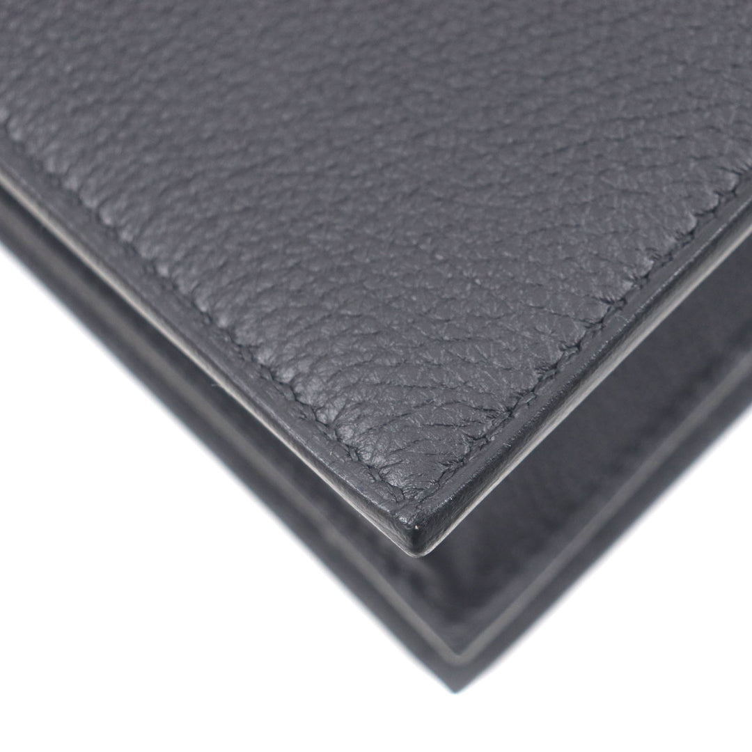 Pristine HERMES Briefcase Sac Adepeche 38 black Togo Leather mens