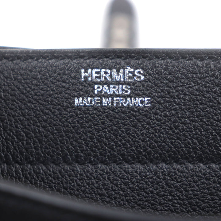 Pristine HERMES Briefcase Sac Adepeche 38 black Togo Leather mens