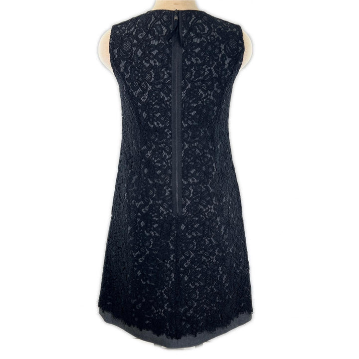 Excellent FOXEY one piece Floral print all-lace sleeveless black wool Women 38