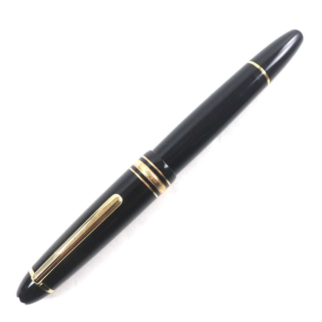 Very Good MONTBLANC fountain pen Meisterstck #147 Traveler Black gold 14K mens