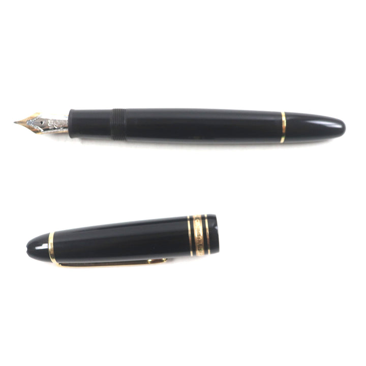 Very Good MONTBLANC fountain pen Meisterstck #147 Traveler Black gold 14K mens