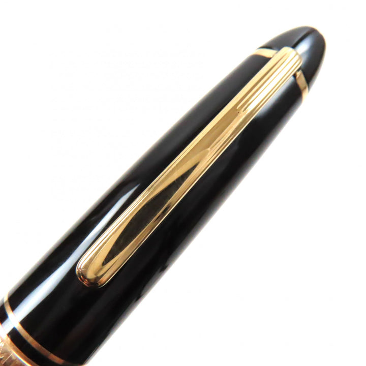 Very Good MONTBLANC fountain pen Meisterstck #147 Traveler Black gold 14K mens