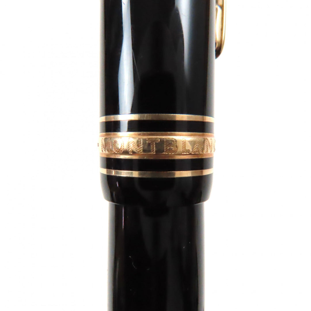 Very Good MONTBLANC fountain pen Meisterstck #147 Traveler Black gold 14K mens