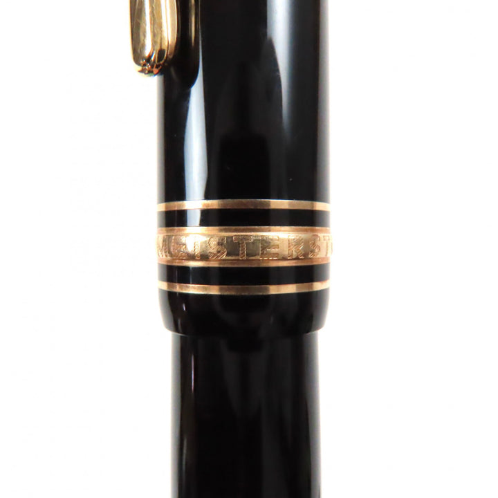 Very Good MONTBLANC fountain pen Meisterstck #147 Traveler Black gold 14K mens