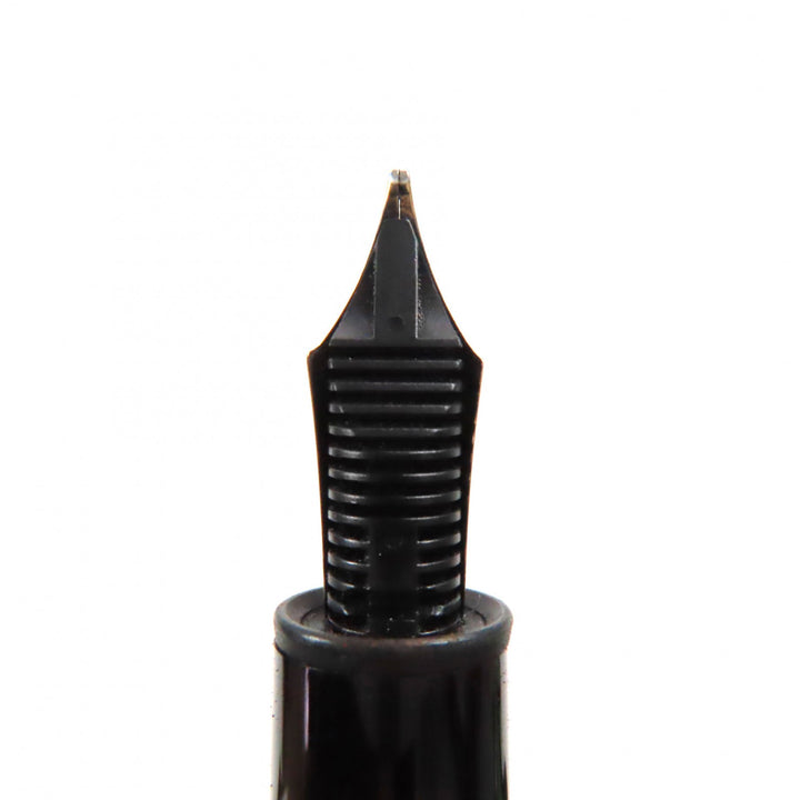 Great MONTBLANC fountain pen Meisterstuck 146 white star Black gold 14K mens