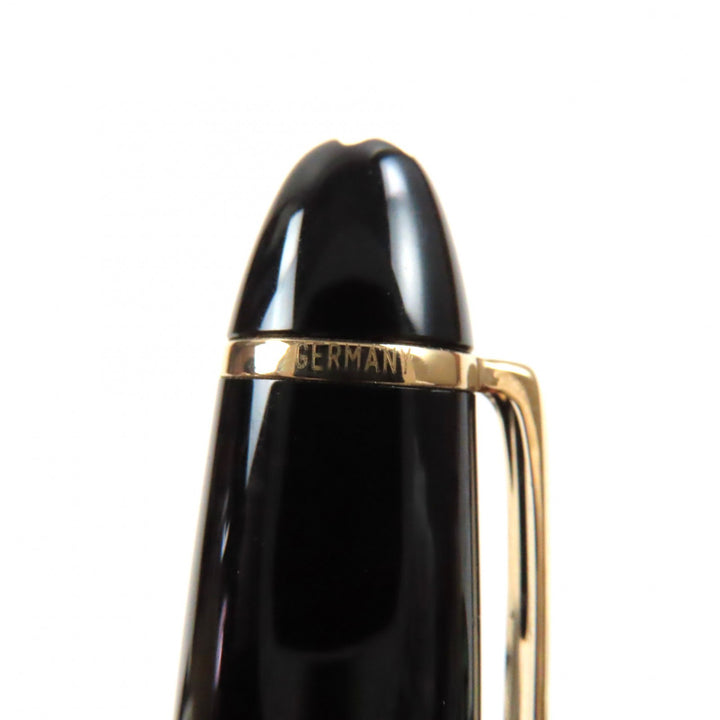 Great MONTBLANC fountain pen Meisterstuck 146 white star Black gold 14K mens