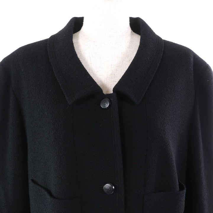 Excellent CHANEL two-piece set COCO Mark Button Wool Tweed Jacket Skirt 48 98A