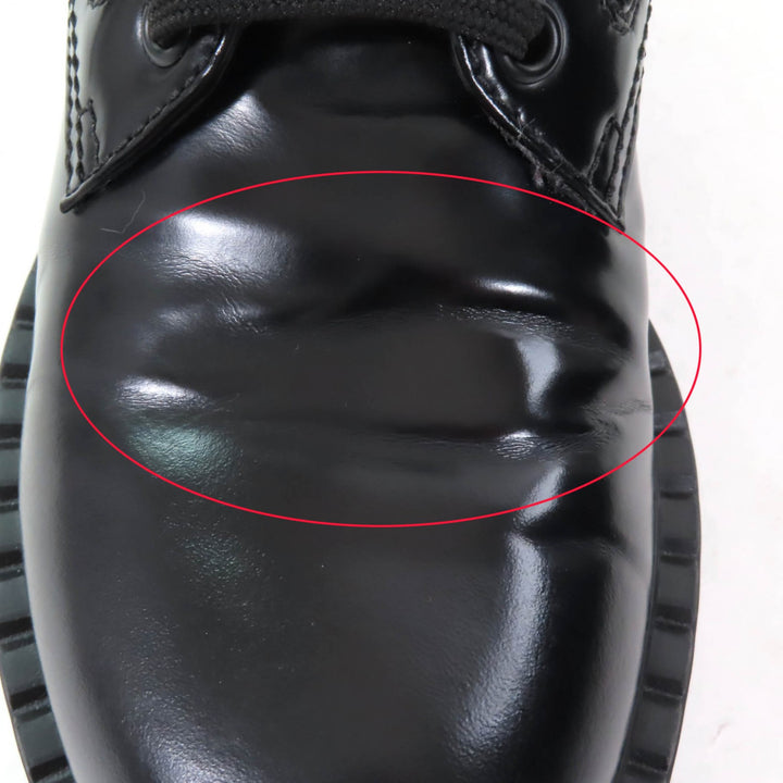 Great PRADA short boots Re-Nylon triangle logo brushed leather black 37 1T782M