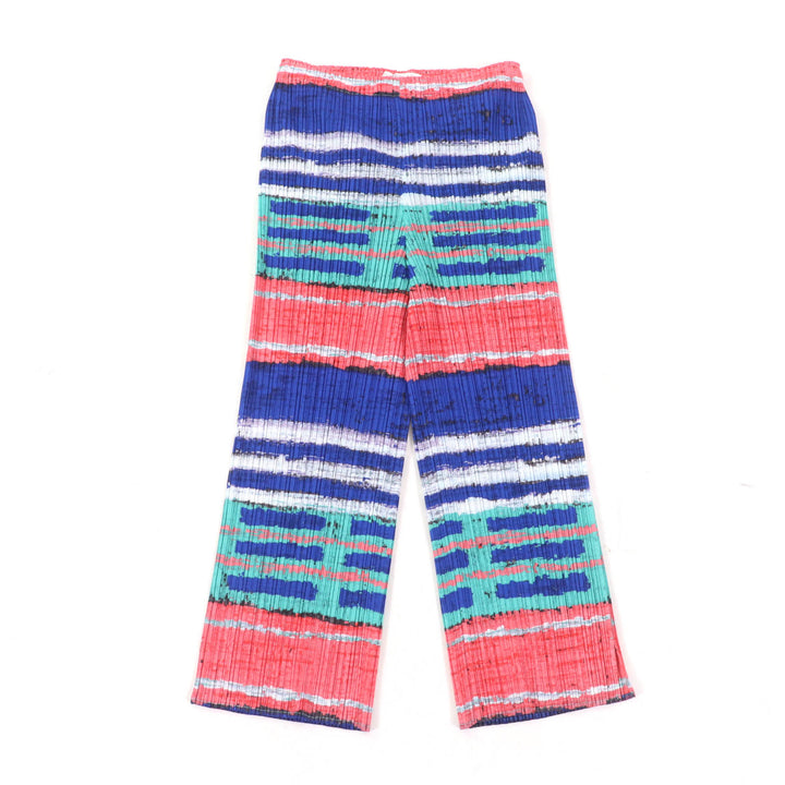 Excellent PLEATS PLEASE Pants Full pattern Pleated Multi polyester Women 1