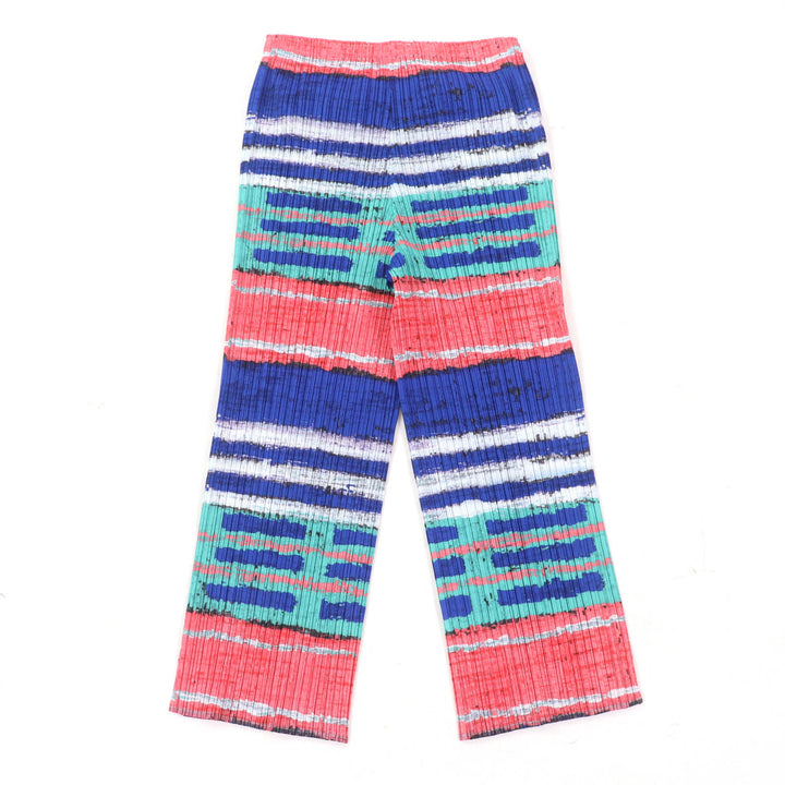 Excellent PLEATS PLEASE Pants Full pattern Pleated Multi polyester Women 1