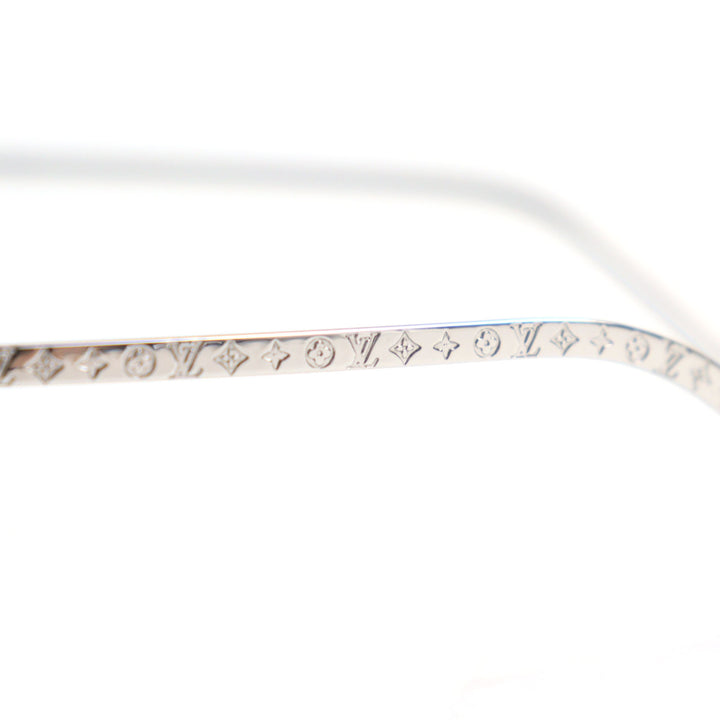Excellent LOUIS VUITTON Sunglasses LV Rise Round LV signature monogram logo