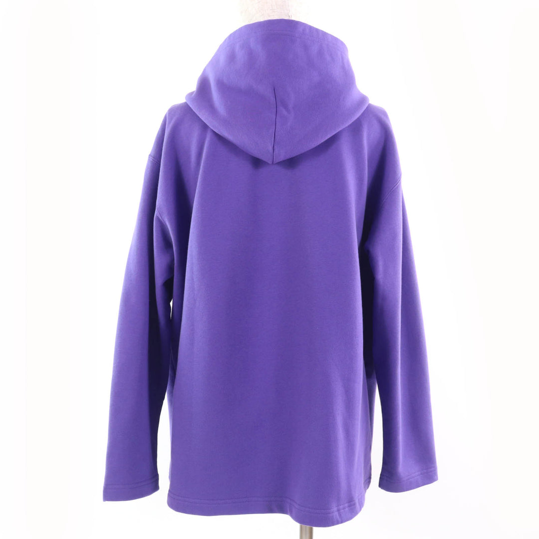 Pristine BALENCIAGA hoodie Bebe Stone with hood purple cotton Women M 670946