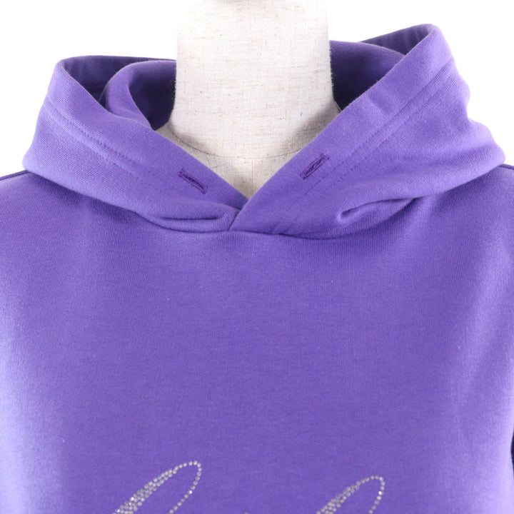 Pristine BALENCIAGA hoodie Bebe Stone with hood purple cotton Women M 670946