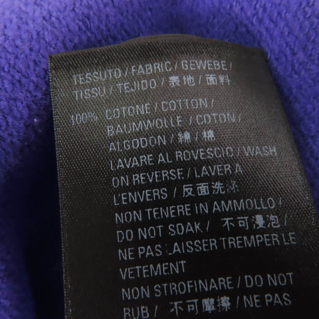 Pristine BALENCIAGA hoodie Bebe Stone with hood purple cotton Women M 670946