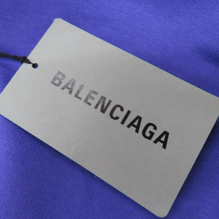 Pristine BALENCIAGA hoodie Bebe Stone with hood purple cotton Women M 670946