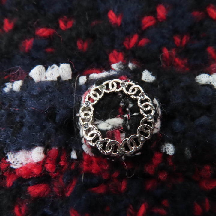 CHANEL Jacket COCO Mark No Collar Tweed series cashmere 36 23B P75716K10880