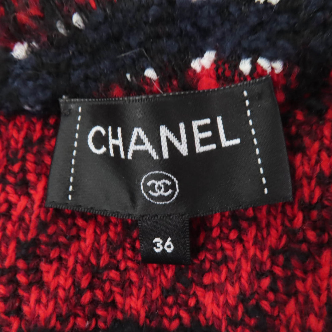 CHANEL Jacket COCO Mark No Collar Tweed series cashmere 36 23B P75716K10880