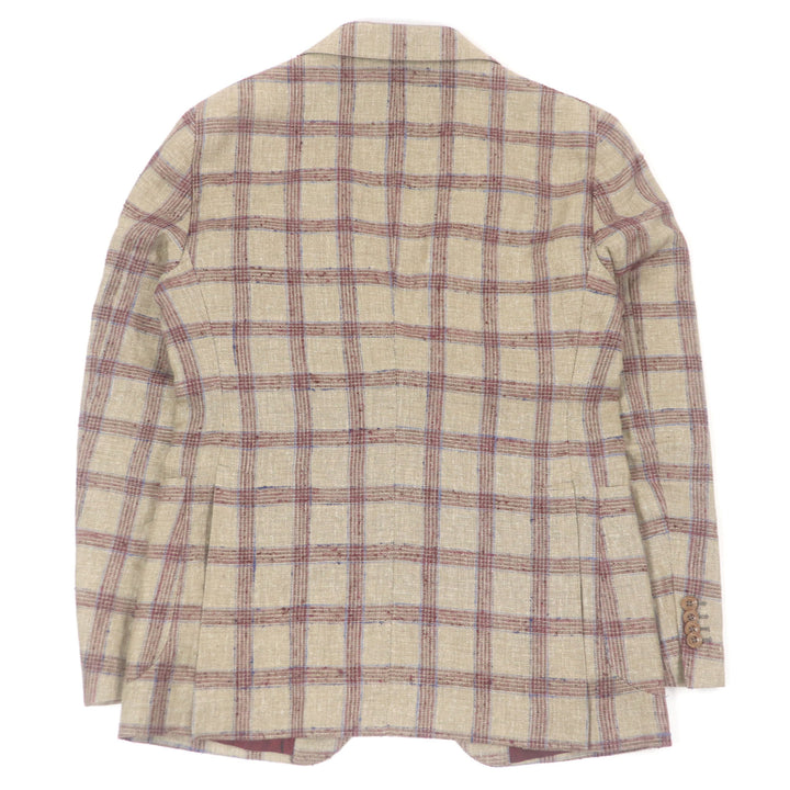 Excellent TAGLIATORE tailored jacket Brilla Check Pattern Single Unconstructed