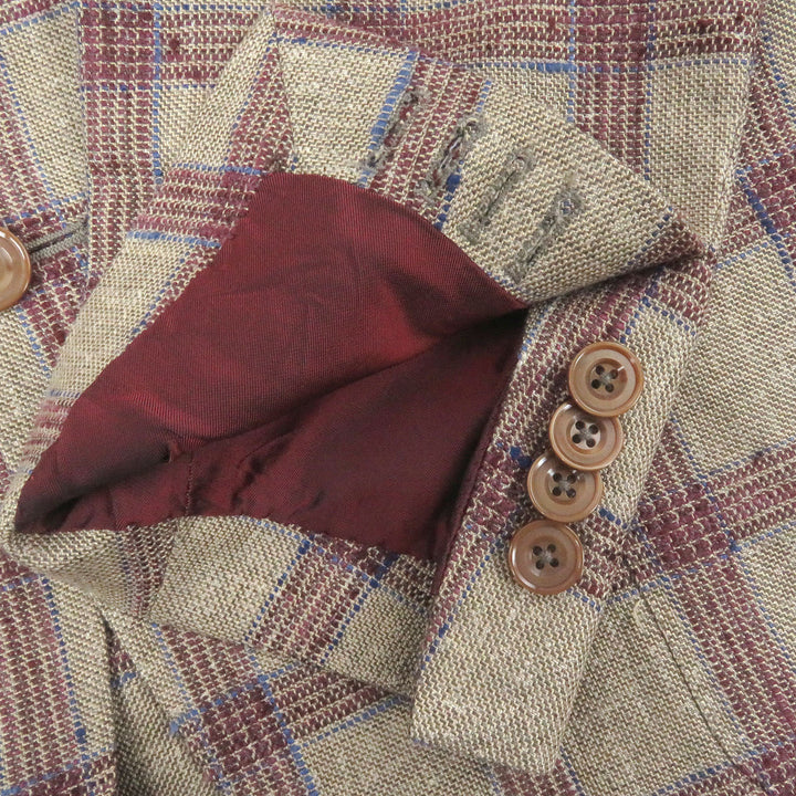 Excellent TAGLIATORE tailored jacket Brilla Check Pattern Single Unconstructed