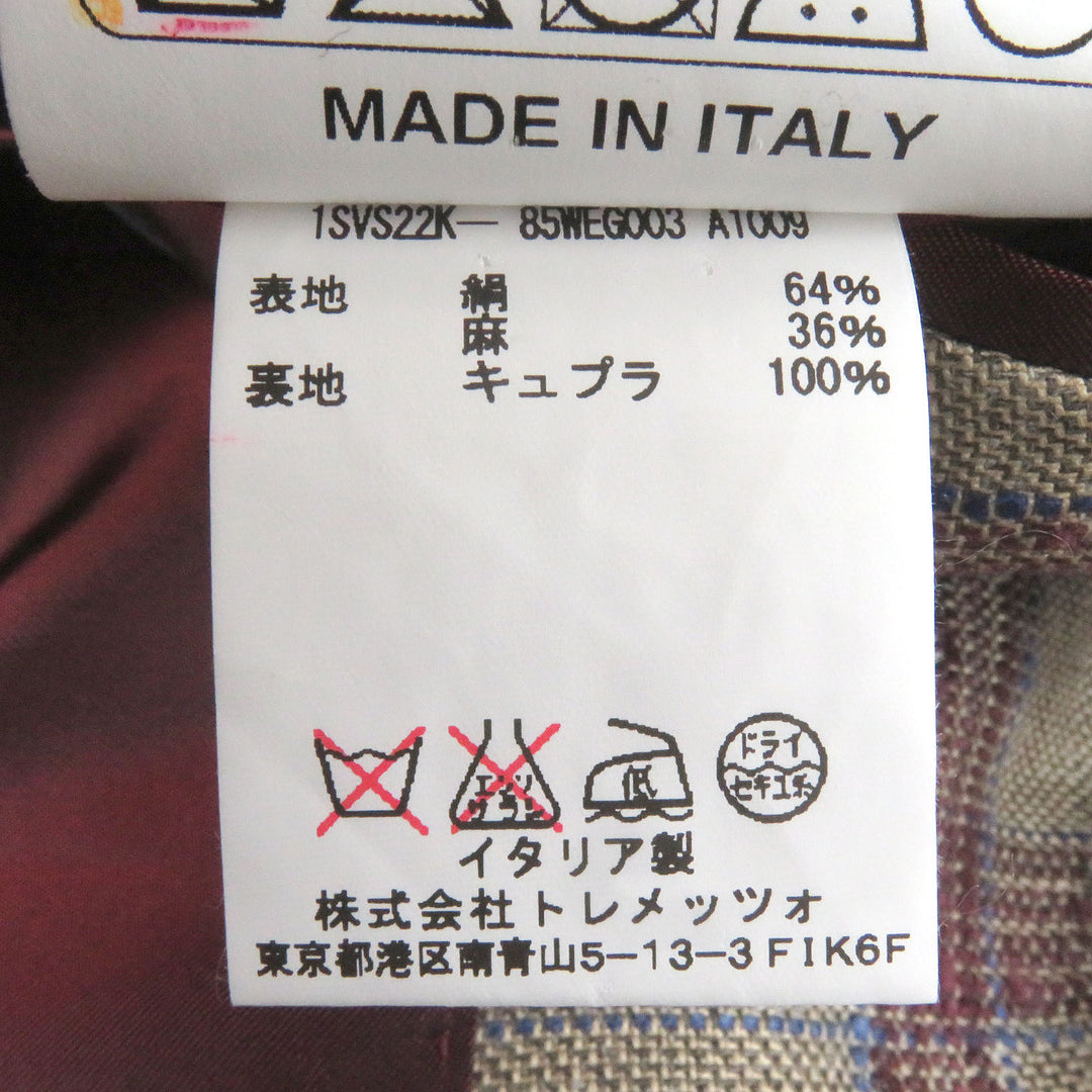 Excellent TAGLIATORE tailored jacket Brilla Check Pattern Single Unconstructed