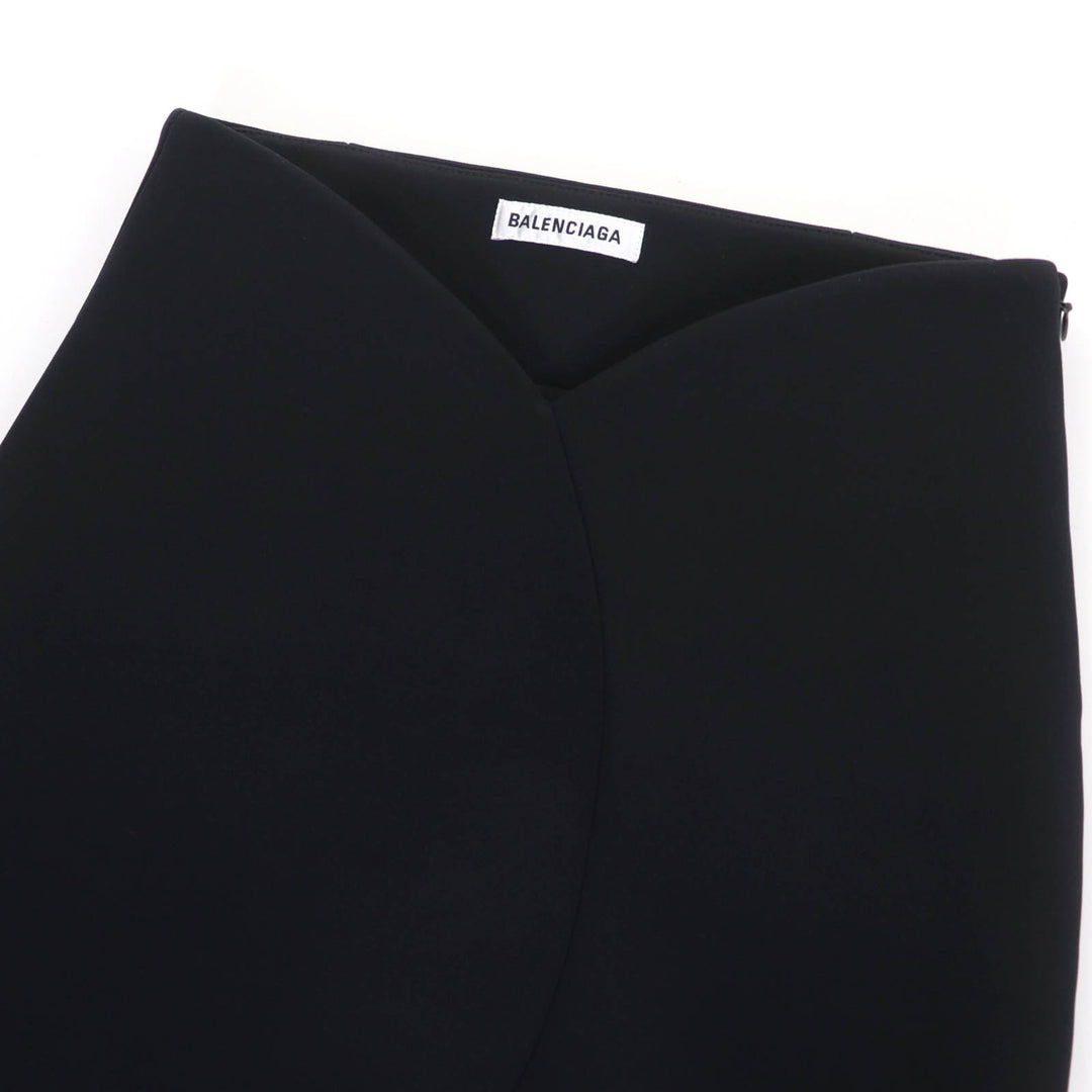 Great BALENCIAGA Mini skirt bonding black Rayon Women 34 662987