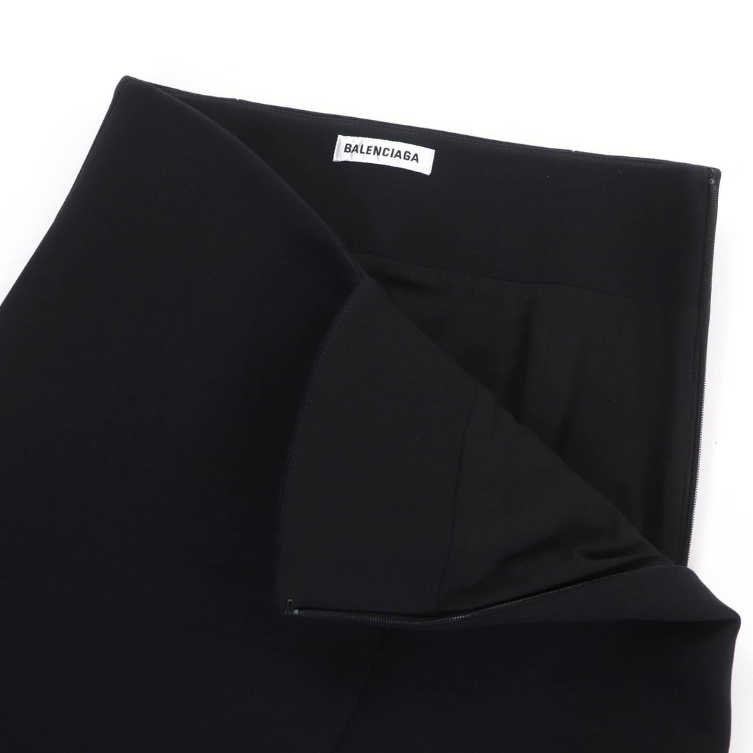 Great BALENCIAGA Mini skirt bonding black Rayon Women 34 662987