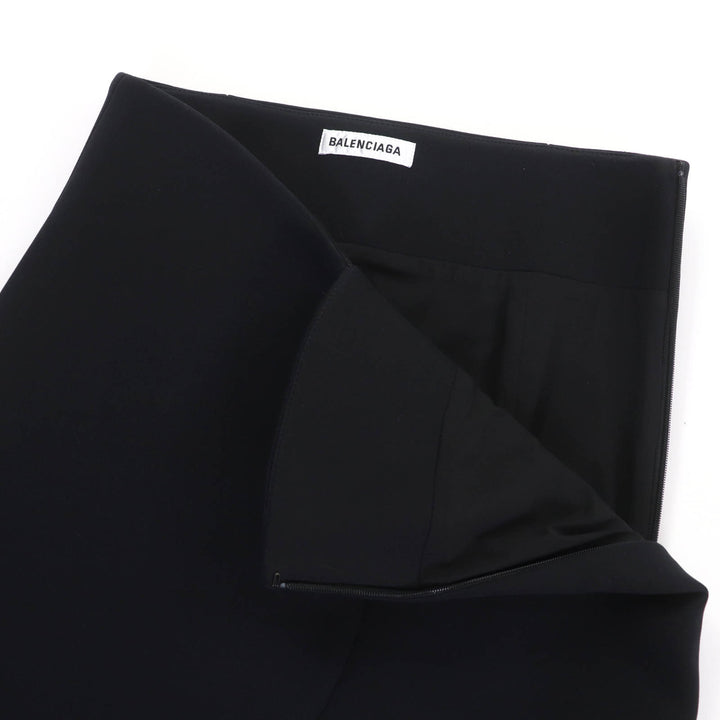 Great BALENCIAGA Mini skirt bonding black Rayon Women 34 662987