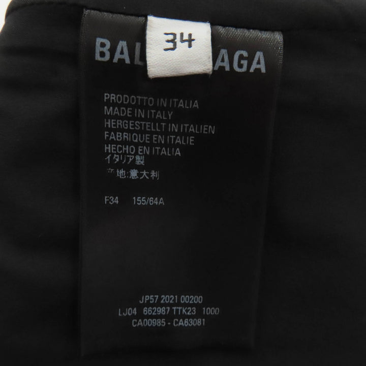 Great BALENCIAGA Mini skirt bonding black Rayon Women 34 662987