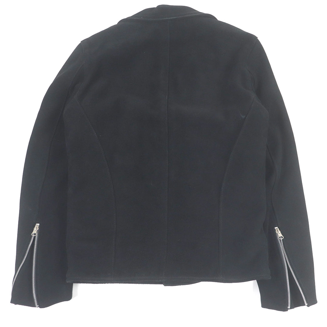 Great VANSON Ron Herman Leather jacket Double rider suede black Cowhide mens 34